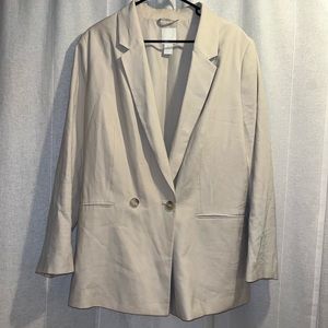 Tan Linen Blazer